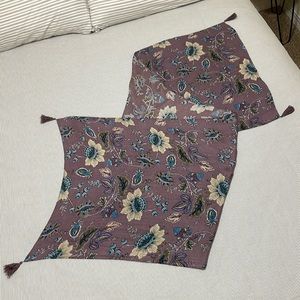 Gorgeous Floral Scarf with Tassel Detail